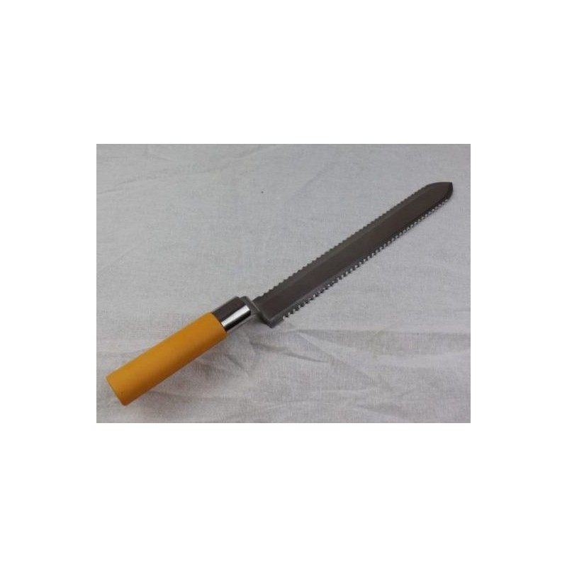 Couteau désoperculer inox dent 27cm manche plastique