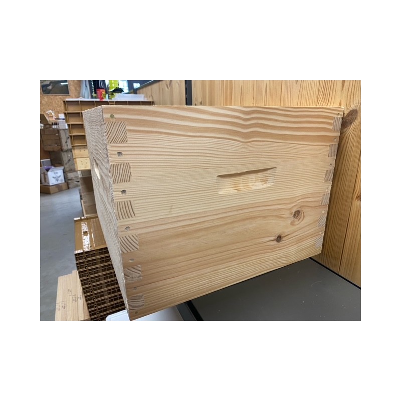 Corps Dadant 10 pin à tenons, pour 10 cadres droits 500*430*315*25mm