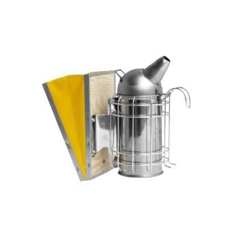Enfumoir inox 80mm tête ronde soufflet jaune avec protection