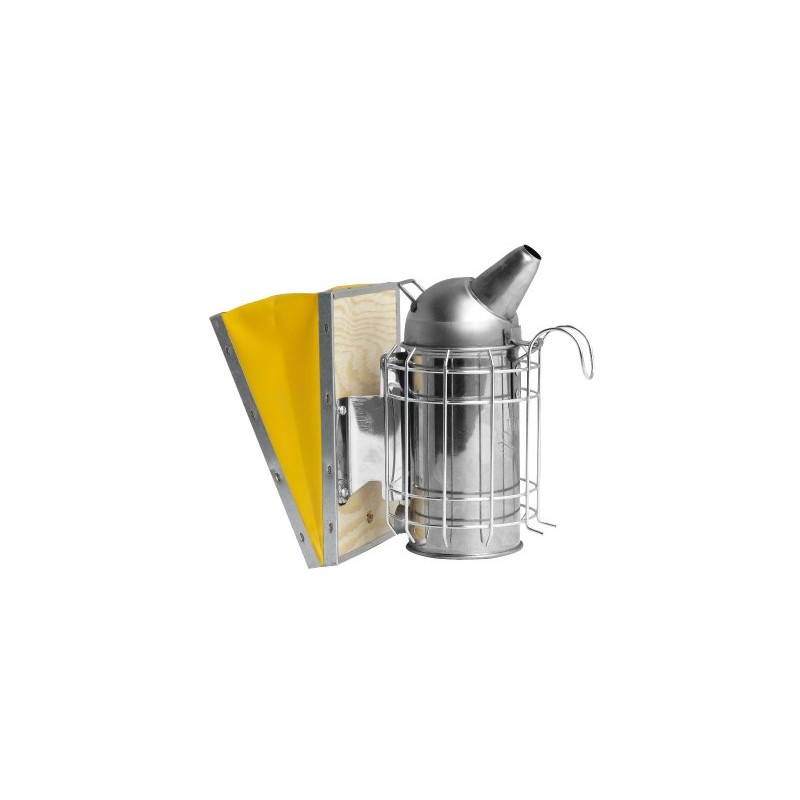 Enfumoir inox 80mm tête ronde soufflet jaune avec protection