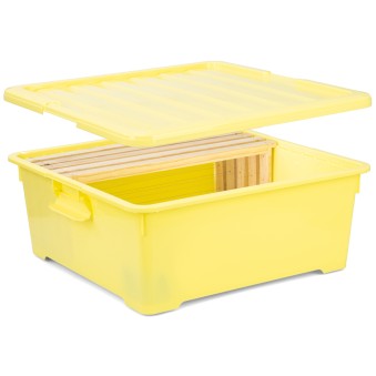 Caisse de récolte plastique 11 cadres de hausse, étanche pour les abeilles et pour le miel