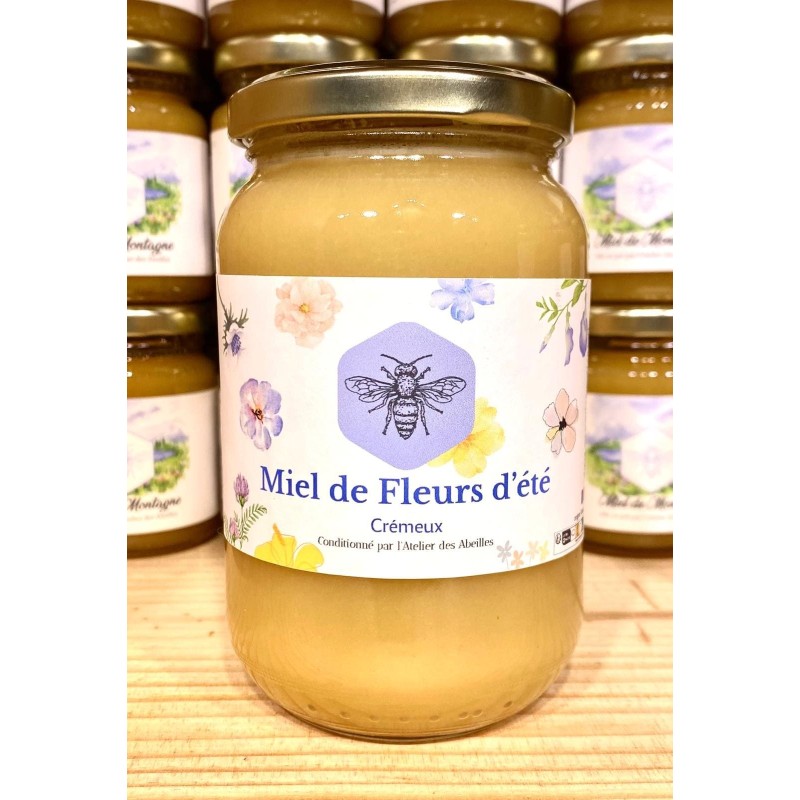 Miel de fleurs d'été nantais (crémeux) - Atelier des abeilles