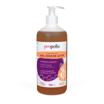 Gel douche actif Bio - Propolis & Mandarine -GRAND FORMAT 500mL
