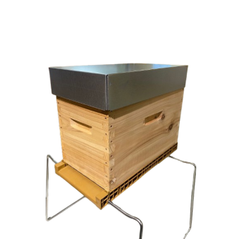 Ruchette D6 Corps Tenons (plancher plastique, corps cryptoméria, couvre cadre nourrisseur, toit)