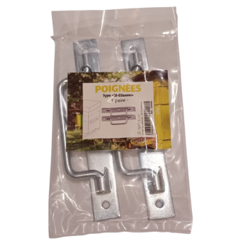 Poignées St Etienne galvanisées 190mm, la paire