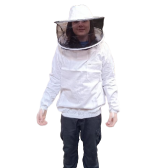 Vareuse blanche voile rond amovible