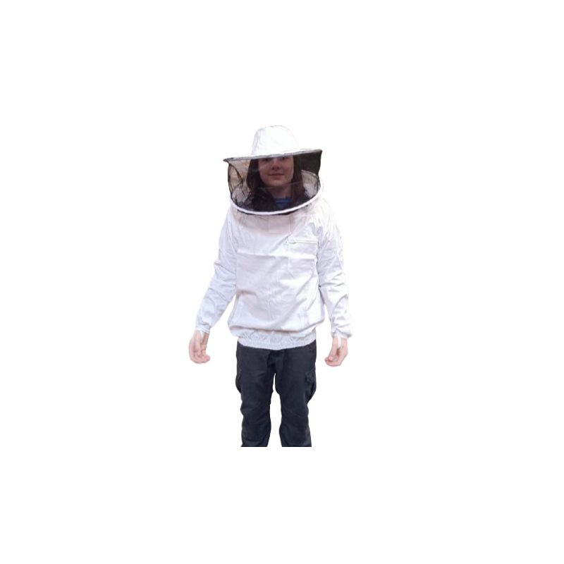 Vareuse blanche voile rond amovible