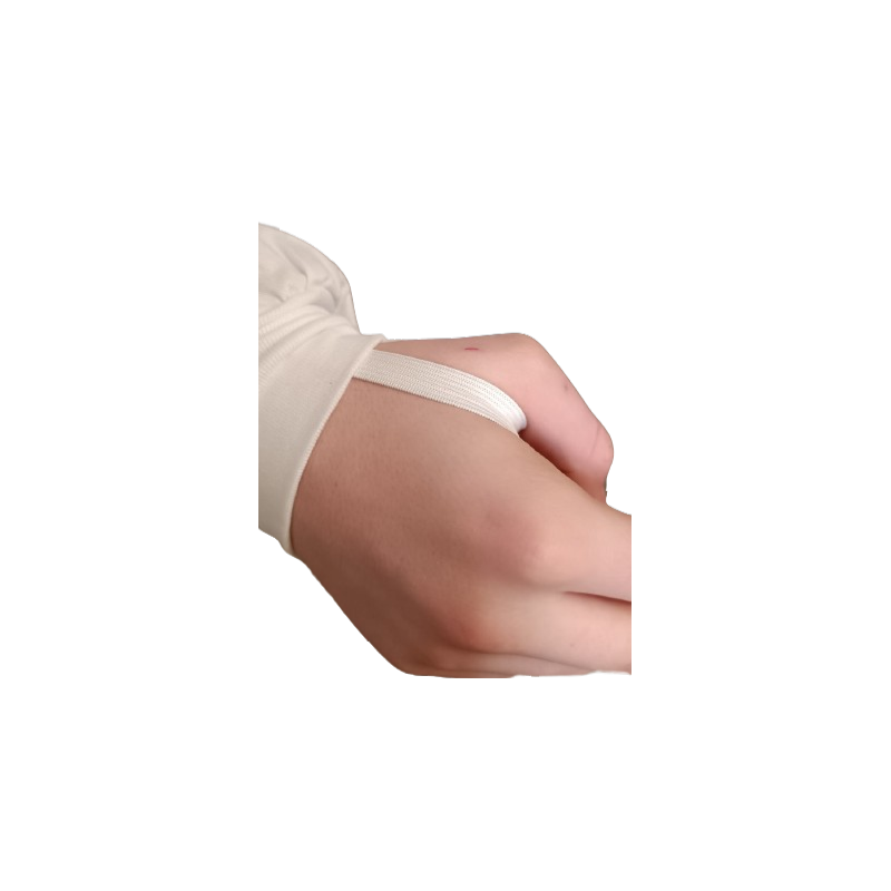 Vareuse blanche voile rond amovible