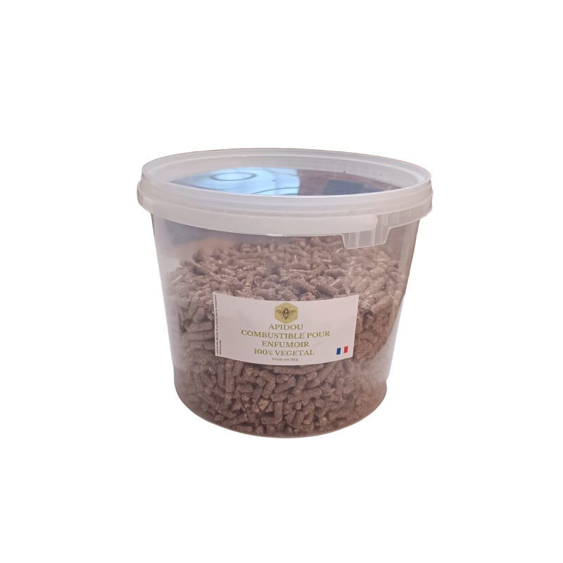 Combustible FUBLÉ base paille de blé pour enfumoir, le seau de 2kg